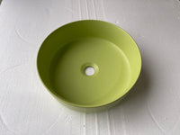 Matte Black matte white matte Pink Green Gold Copper Round 360 mm Dia top counter basin porcelain sink