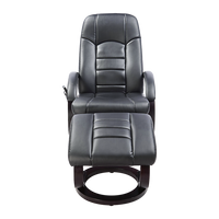 PU Leather Massage Chair Recliner Ottoman Lounge Remote