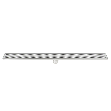900mm Bathroom Shower Stainless Steel Grate Drain w/Centre outlet Floor Waste Square Pattern