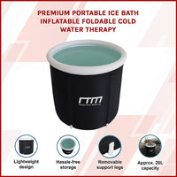 Premium Portable Ice Bath Inflatable Foldable Cold Water Therapy