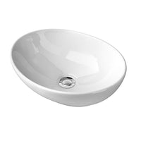 Ceramic Bathroom Basin Vanity Sink Oval Above Counter Top Mount Bowl