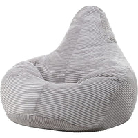 Jumbo Cord Beanbag Chair Cover Unfilled Large Bean Bag - Grey