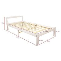 Natural Wooden Bed Frame Home Furniture