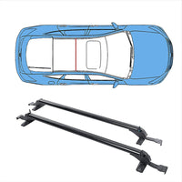 Lockable Aluminium Car Roof Rack Bars Without Rail Anti Theft Luggage Carrier