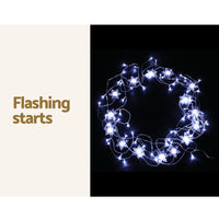 Jingle Jollys Christmas Lights 80 LED 3M Icicle Light Snow Decorations