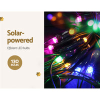 Jingle Jollys Christmas Lights 130cm Snow 130 LED Decorations