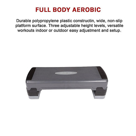 Adjustable Aerobic Step Gym Exercise Fitness Workout Kings Warehouse