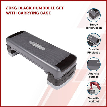 Adjustable Aerobic Step Gym Exercise Fitness Workout Kings Warehouse