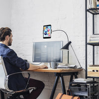 Adjustable Floor Stand Lazy Mount Holder Bracket For 4-9.5in Tablet Phone Stand Office Supplies KingsWarehouse