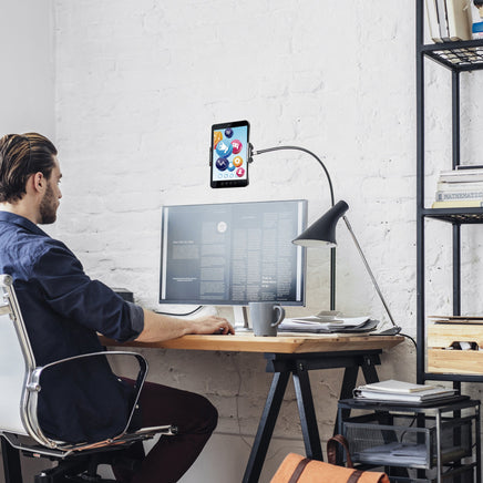 Adjustable Floor Stand Lazy Mount Holder Bracket For 4-9.5in Tablet Phone Stand Office Supplies KingsWarehouse