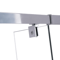Adjustable Semi Frameless Shower Screen (74~82) x 195cm Australian Safety Glass Kings Warehouse
