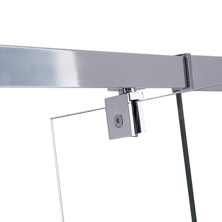 Adjustable Semi Frameless Shower Screen (74~82) x 195cm Australian Safety Glass Kings Warehouse