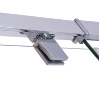 Adjustable Semi Frameless Shower Screen (74~82) x 195cm Australian Safety Glass Kings Warehouse