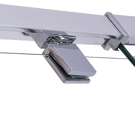 Adjustable Semi Frameless Shower Screen (82~90) x 195cm Australian Safety Glass Kings Warehouse