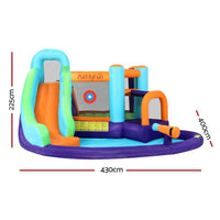 AirMyFun Inflatable Water Slide Kids Jumping Castle Splash Toy Outdoor Park Kings Warehouse