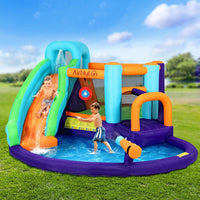 AirMyFun Inflatable Water Slide Kids Jumping Castle Splash Toy Outdoor Park Kings Warehouse