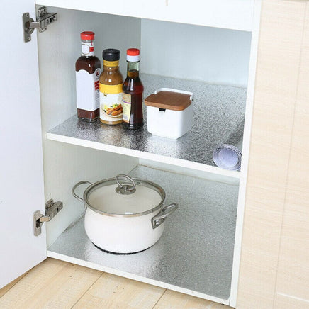 Aluminum Foil Sticker Self Adhesive Oil-proof Waterproof Kitchen Cabinet Wall(40*500cm) Kings Warehouse
