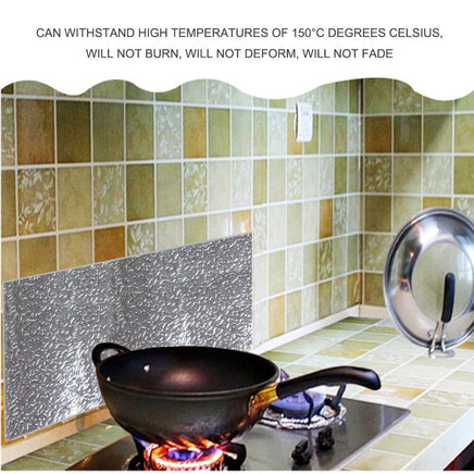Aluminum Foil Sticker Self Adhesive Oil-proof Waterproof Kitchen Cabinet Wall(40*500cm) Kings Warehouse