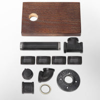 Artiss 1X Wall Shelves Paper Holder Industrial Pipe Shelf DIY Vintage Brackets DIY Kings Warehouse