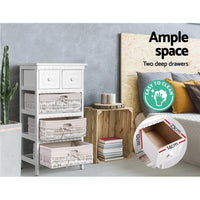 Artiss 3 Basket Storage Drawers - White Artiss Kings Warehouse