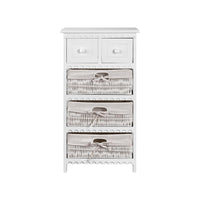 Artiss 3 Basket Storage Drawers - White Artiss Kings Warehouse