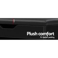 Artiss 3 Tier Shoe Cabinet Storage Stool Black Living Room Kings Warehouse