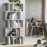 Artiss 5 Tier Bookshelf Display Shelf CD Cabinet Bookcase Stand Storage White Office Kings Warehouse