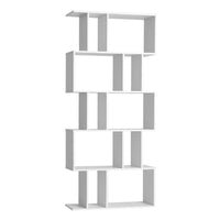 Artiss 5 Tier Bookshelf Display Shelf CD Cabinet Bookcase Stand Storage White Office Kings Warehouse