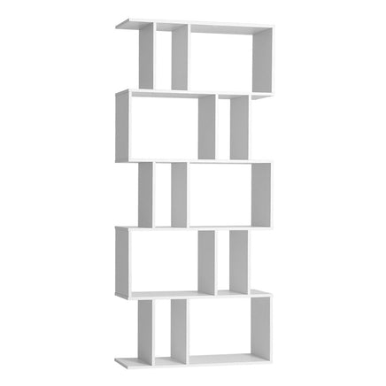 Artiss 5 Tier Bookshelf Display Shelf CD Cabinet Bookcase Stand Storage White Office Kings Warehouse