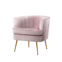 Kings Armchair Lounge Chair Accent Armchairs Sofa Chairs Velvet Pink Couch