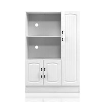 Kings Buffet Sideboard Cabinet Storage Cupboard Doors White Kitchen Hallway