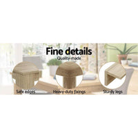 Artiss Dining Table 4 Seater Wooden Kitchen Tables Oak 120cm Cafe Restaurant Dining Kings Warehouse