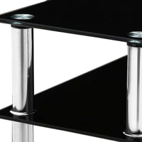Artiss Entry Hall Console Table - Black & Silver Living Room Kings Warehouse