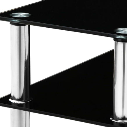Artiss Entry Hall Console Table - Black & Silver Living Room Kings Warehouse