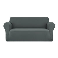 Kings Sofa Cover Elastic Stretchable Couch Covers Grey 3 Seater