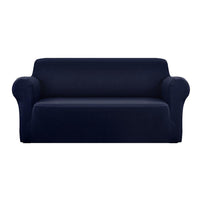 Kings Sofa Cover Elastic Stretchable Couch Covers Navy 3 Seater