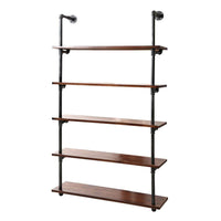 Artiss Wall Display Shelves Industrial DIY Pipe Shelf Rustic Floating Brackets DIY Kings Warehouse