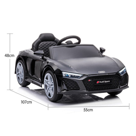 Audi Sport Licensed Kids Electric Ride On Car Remote Control - Black Kings Warehouse
