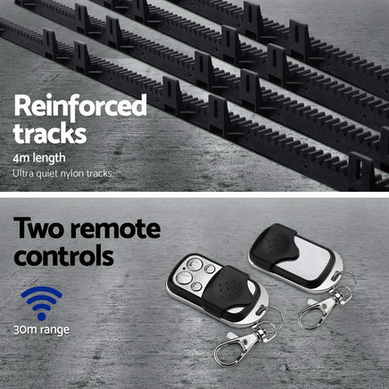 Auto Electric Sliding Gate Opener 1000KG 4M Rails Kings Warehouse