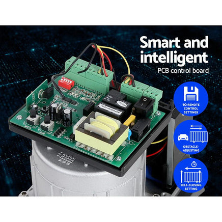 Auto Electric Sliding Gate Opener 1000KG Keypad 6M Rails Kings Warehouse