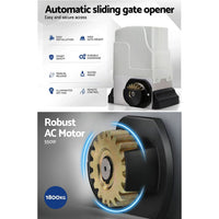 Auto Electric Sliding Gate Opener 1800KG 6M Rails Kings Warehouse