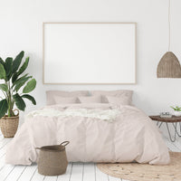 Balmain 1000 Thread Count Hotel Grade Bamboo Cotton Quilt Cover Pillowcases Set - King - Blush Bedding Kings Warehouse