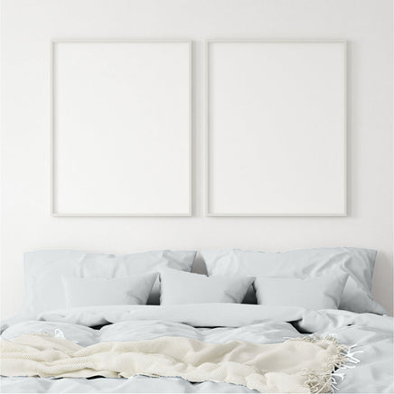 Balmain 1000 Thread Count Hotel Grade Bamboo Cotton Quilt Cover Pillowcases Set - King - Cool Grey Bedding Kings Warehouse