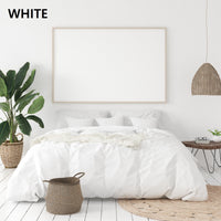 Balmain 1000 Thread Count Hotel Grade Bamboo Cotton Quilt Cover Pillowcases Set - King - White Bedding Kings Warehouse