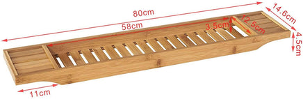 Bamboo Bath Caddy, Tray,Organiser Natural Kings Warehouse