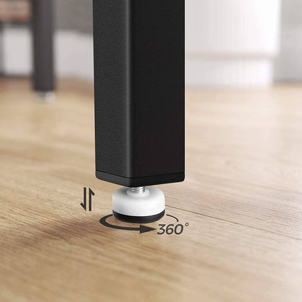 Bar Table with Solid Metal Frame and Wood Look, 120 x 60 x 90 cm dining Kings Warehouse