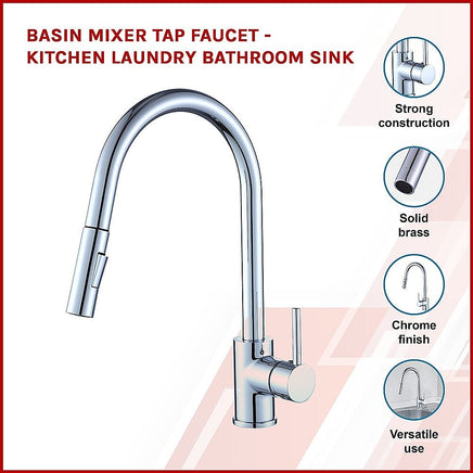 Basin Mixer Tap Faucet -Kitchen Laundry Bathroom Sink Kings Warehouse
