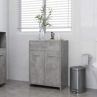 Bathroom Cabinet Concrete Grey 60x33x80 cm