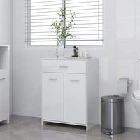 Bathroom Cabinet High Gloss White 60x33x80 cm