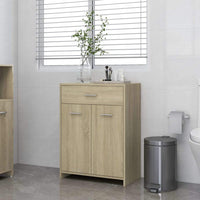 Bathroom Cabinet Sonoma Oak 60x33x80 cm